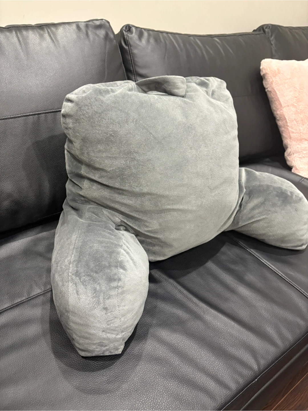 Backrest Pillow with arms grey - photo 2