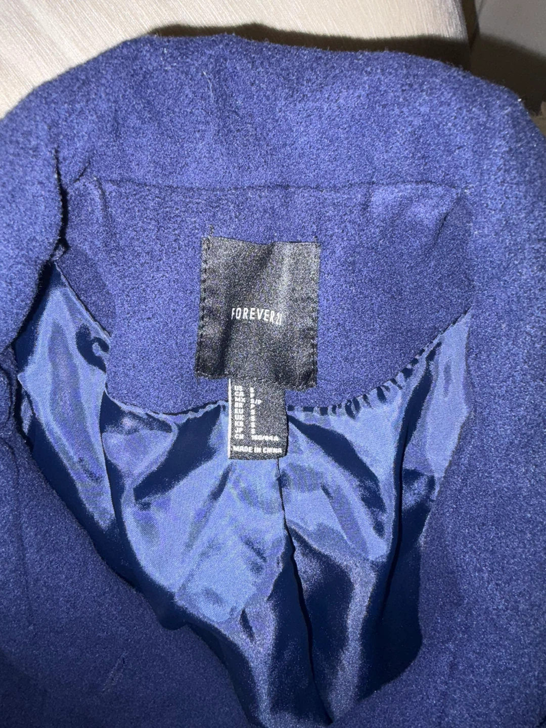 Forever 21 Navy Blue Pea Coat - photo 2