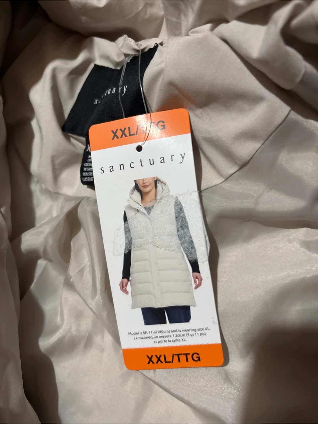 Ladies Sanctuary Puffer long Vest - XXL - photo 2