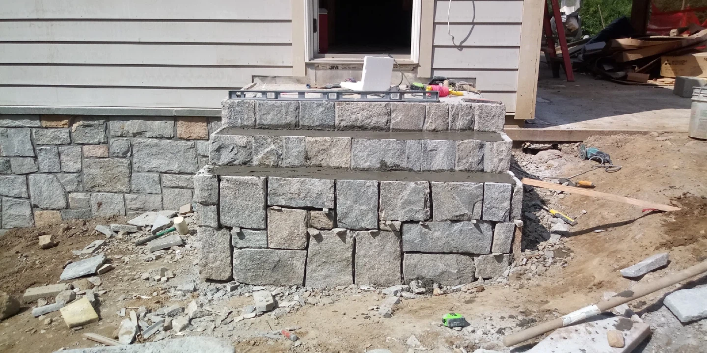 Stone Retaining Wall and Steps - photo 3
