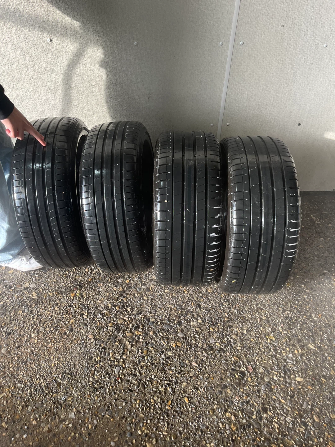 Set of 4 BMW Alloy Wheels and Tires - photo 3
