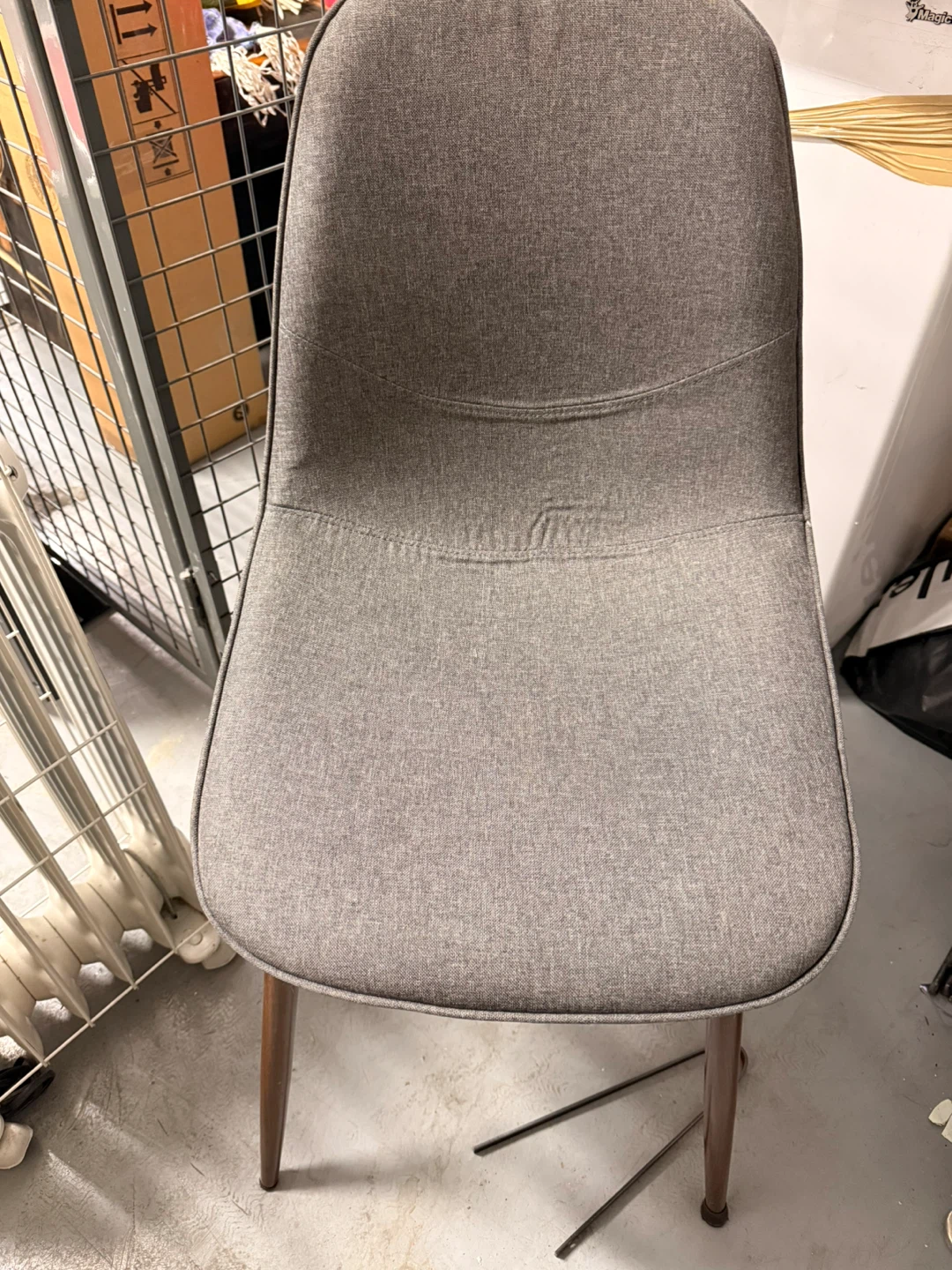 Grey Upholstered Dining Chair - photo 2