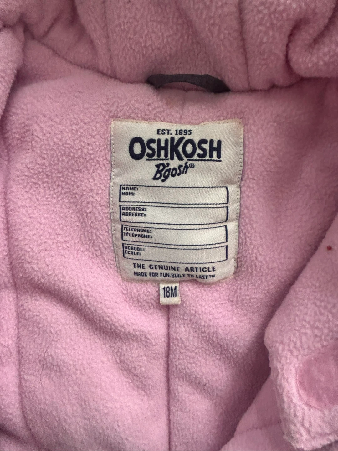 OshKosh B'gosh Snowsuit - 18M - photo 2