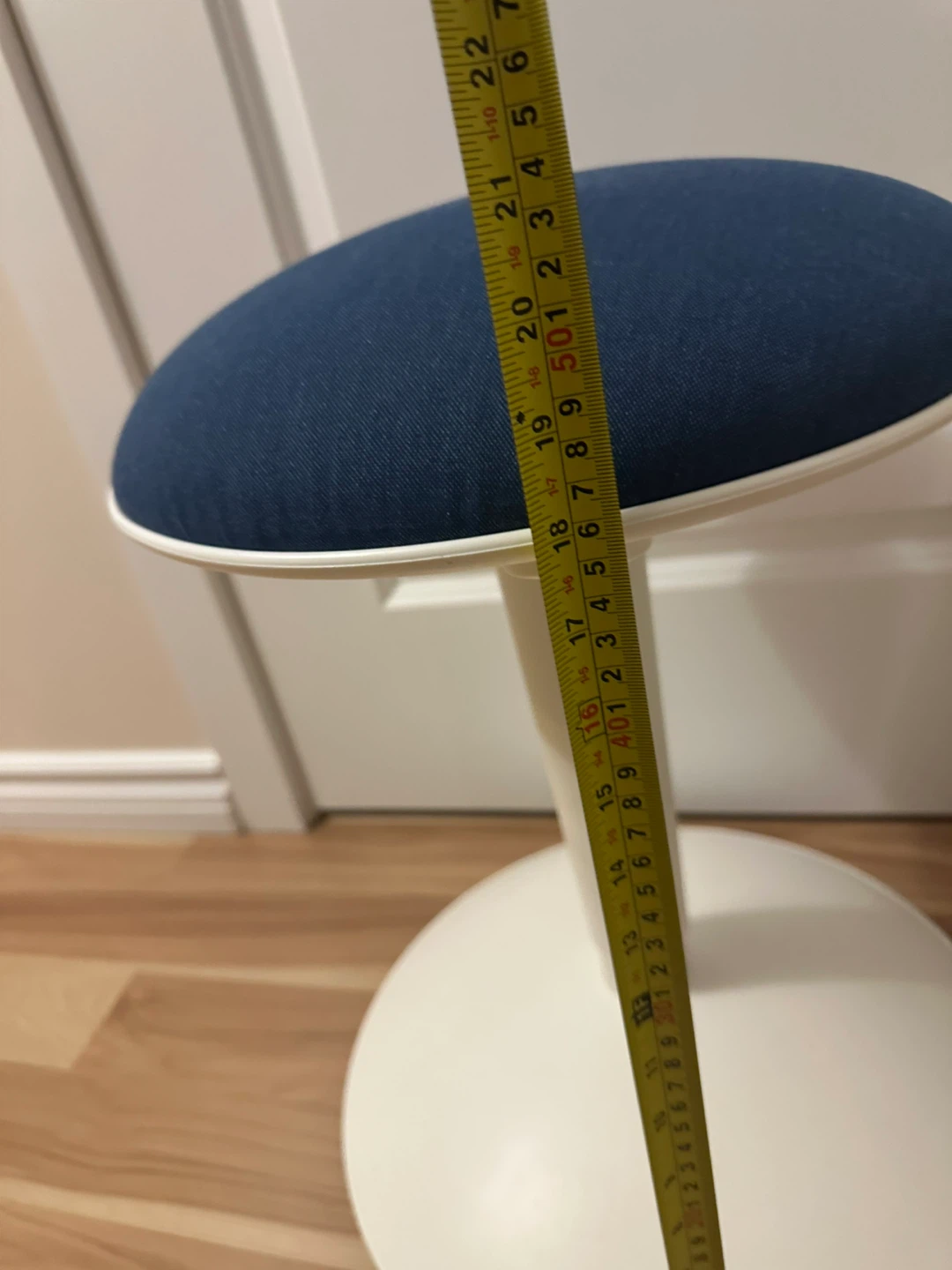 Adjustable Wobble Stool 18” - White/Blue - photo 2