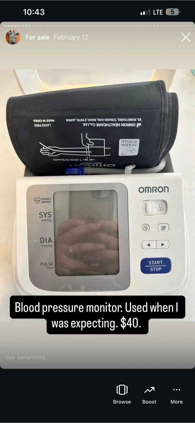 Omron Blood Pressure Monitor