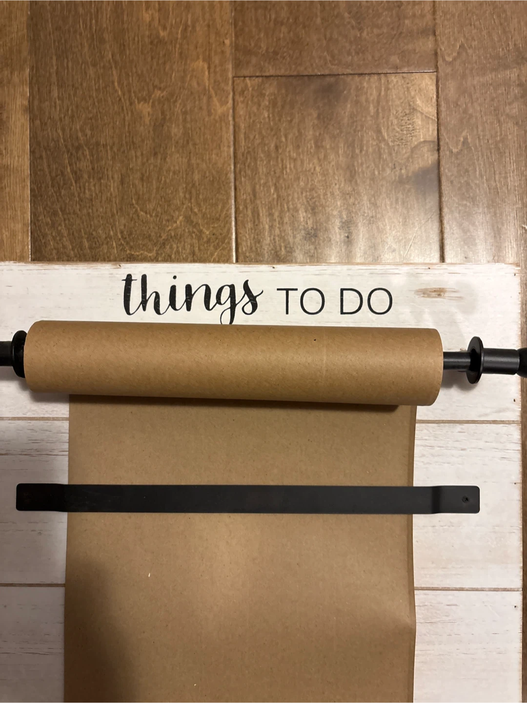 Wooden "Things to Do" Scroll Paper Holder - photo 2