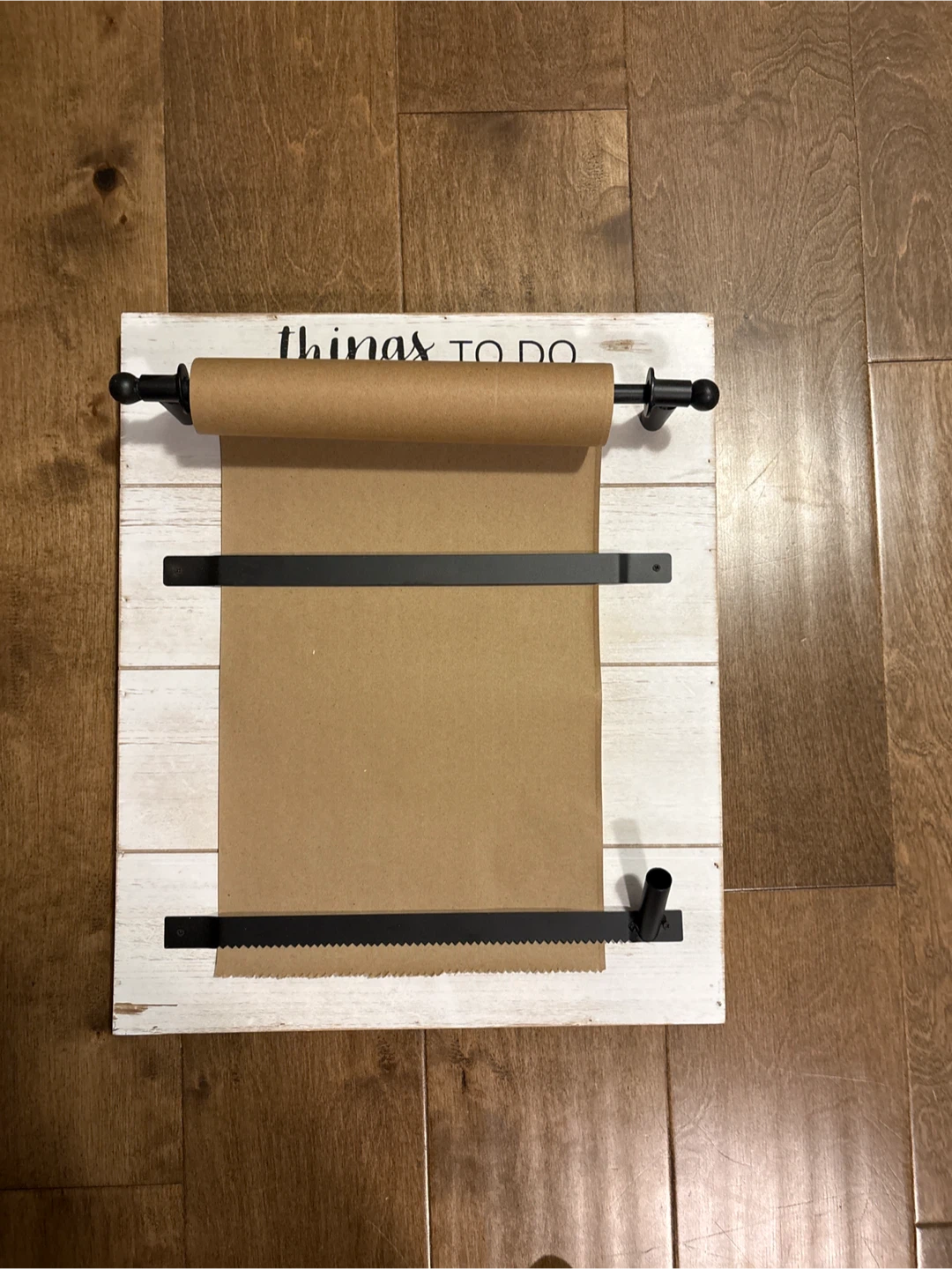 Wooden "Things to Do" Scroll Paper Holder