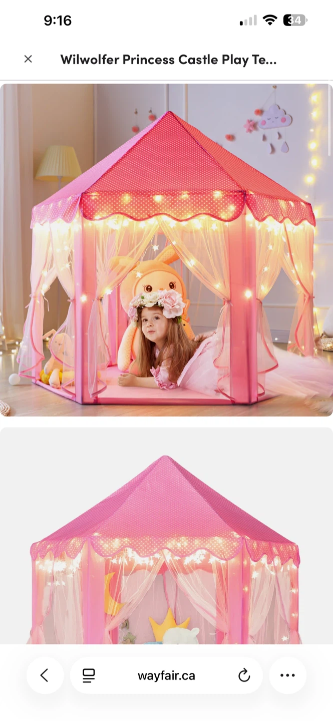 Princess Castle Play Tent - photo 3