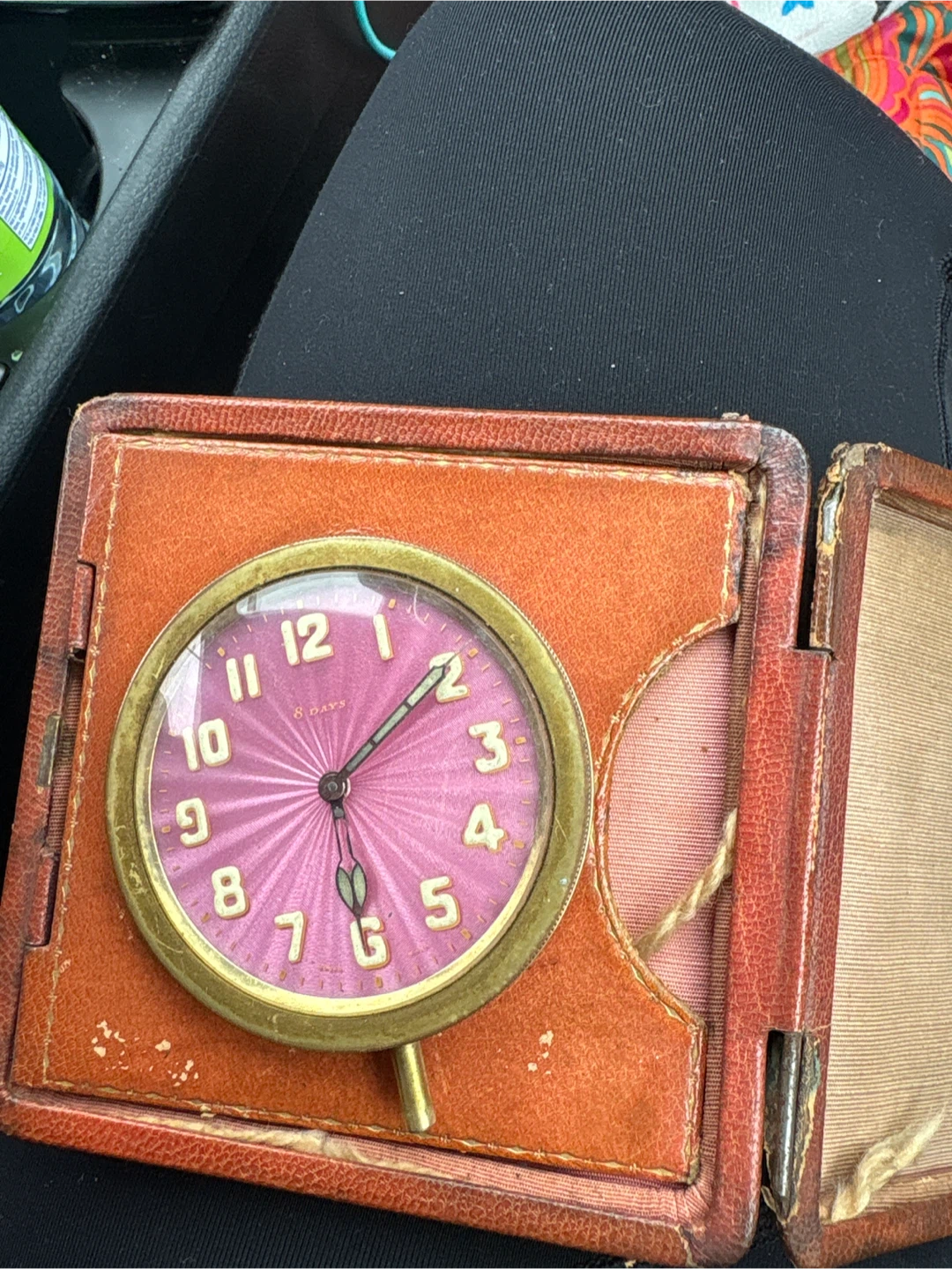 Antique Pocket Watch and Travel Alarm Clock Set - photo 2