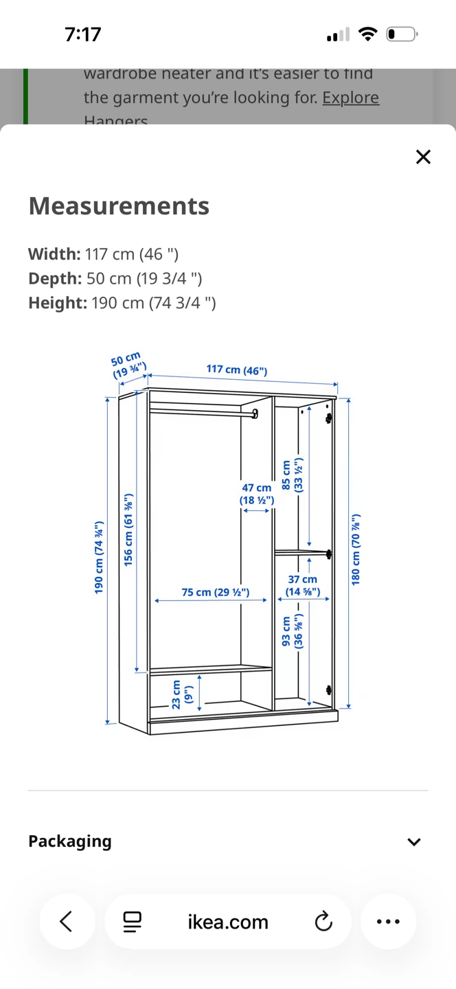 IKEA Brimnes Wardrobe with Mirror - photo 5