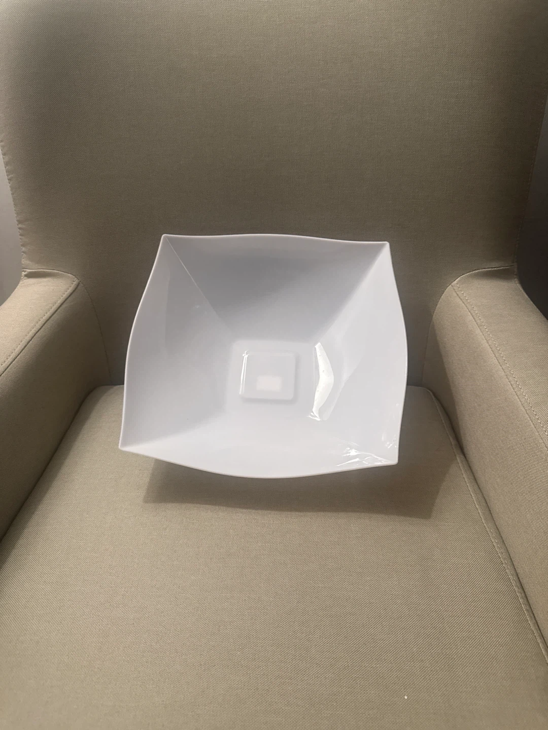 White Square Serving Bowl - photo 2