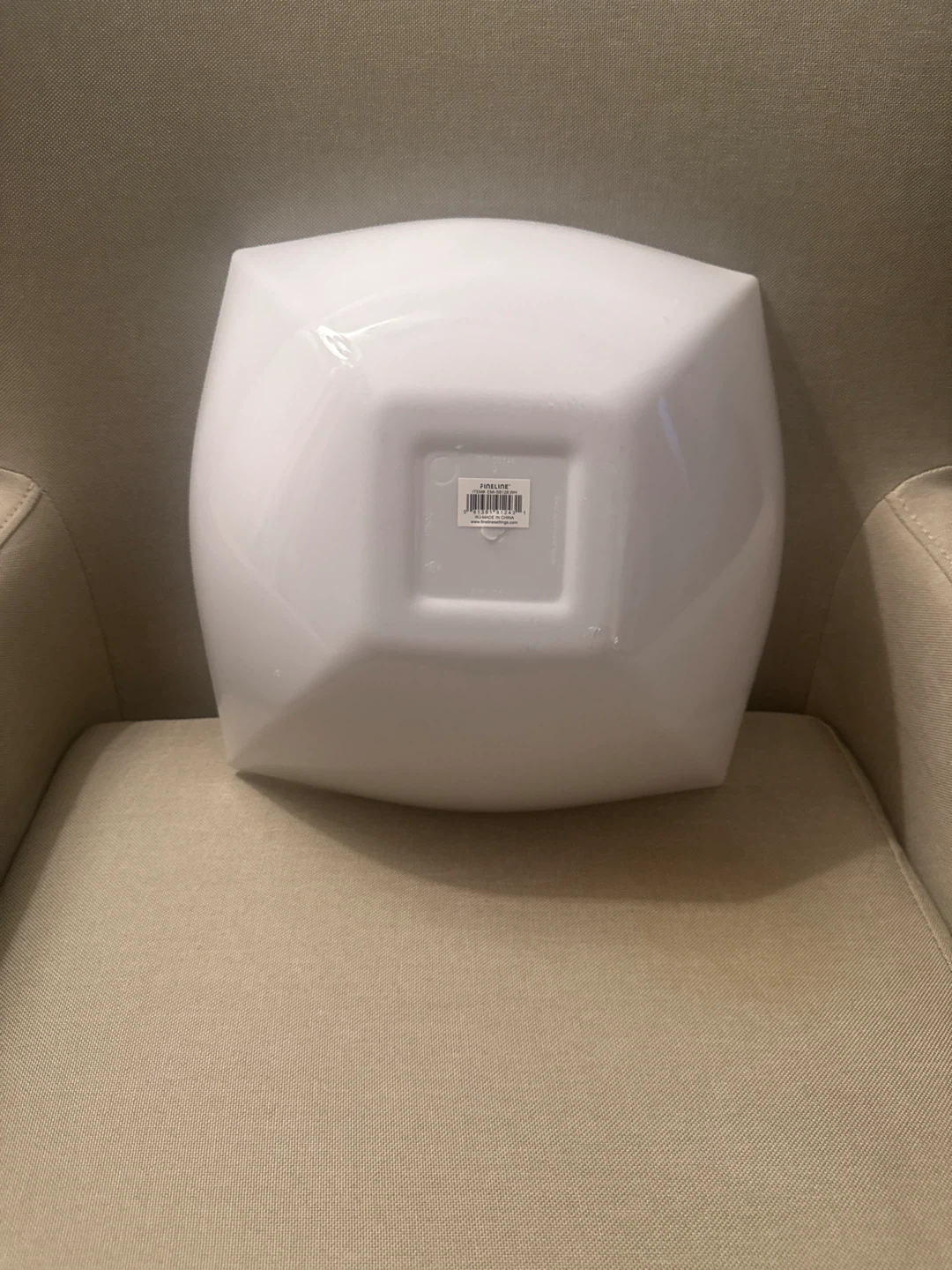 White Square Serving Bowl - photo 3