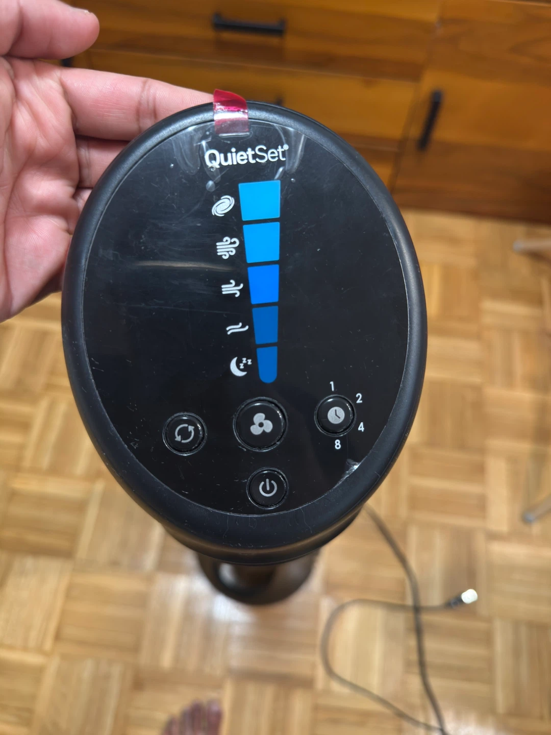 Moving Sale!!  Honeywell QuietSet Tower Fan - Black - photo 4