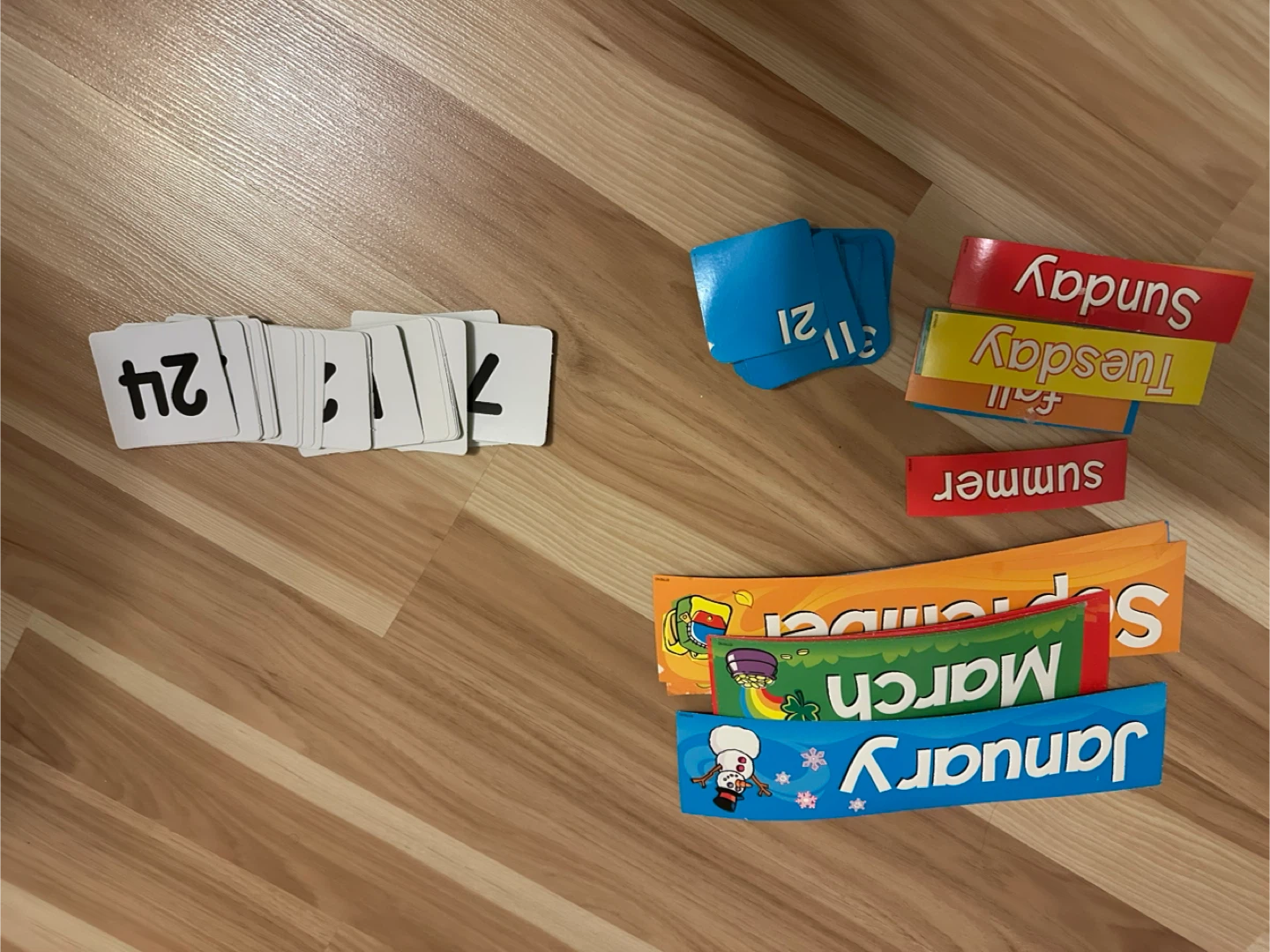 Educational Learning Cards Set