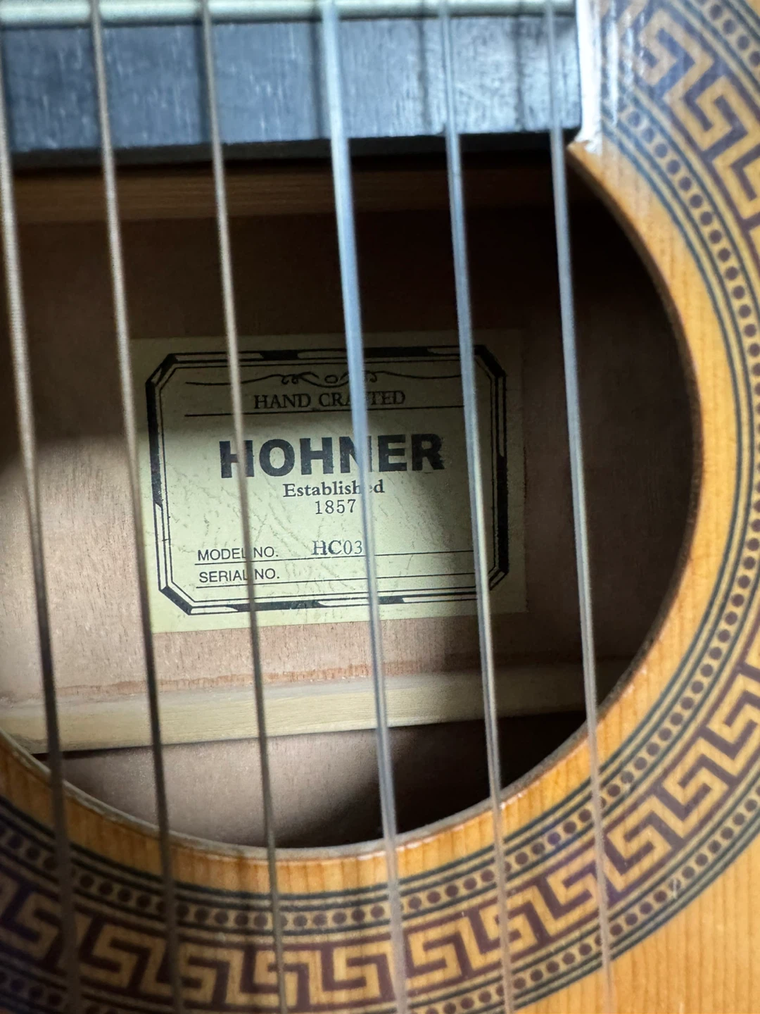 Hohner HC03 Classical Acoustic Guitar with Case - photo 2