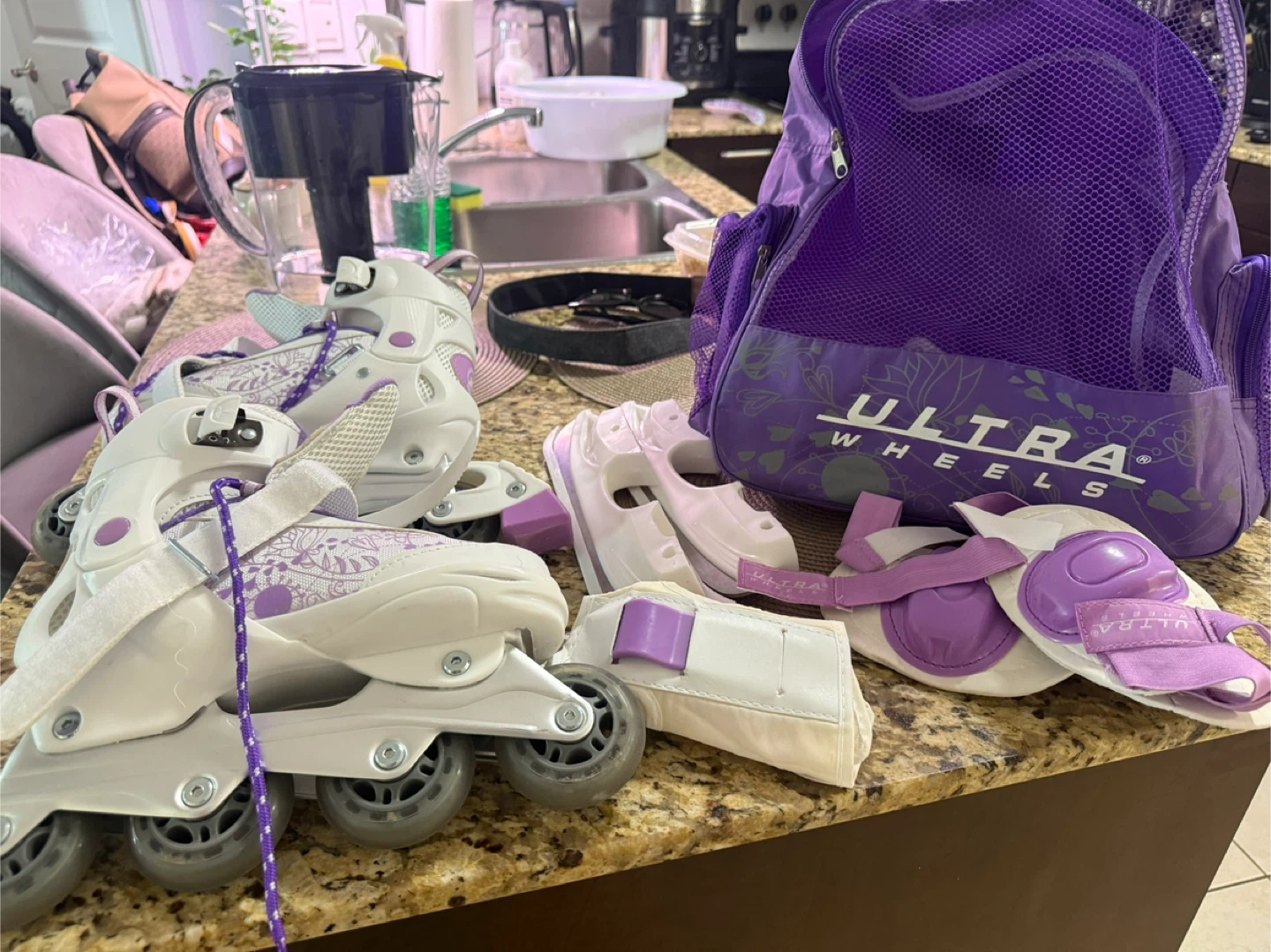 Ultra Wheels Roller Skates and Protective Gear Set - photo 2