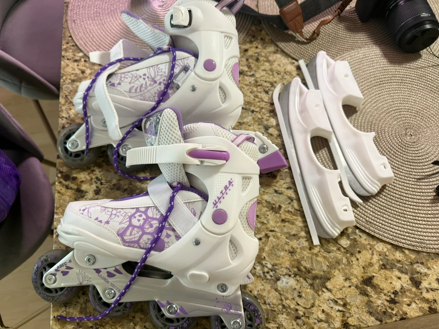 Ultra Wheels Roller Skates and Protective Gear Set