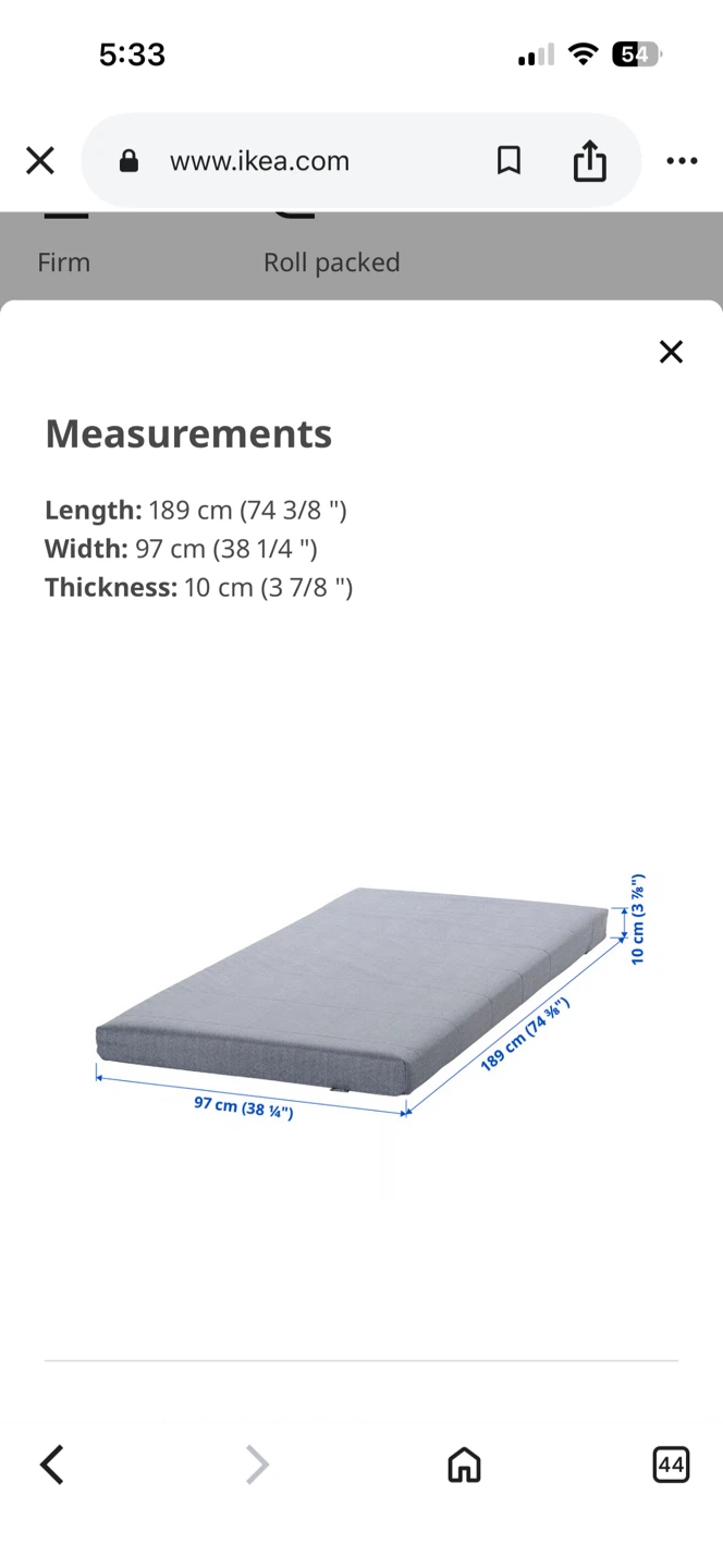 IKEA SLATTUM Upholstered Bed Frame, Vissle Dark Gray, Twin - photo 5