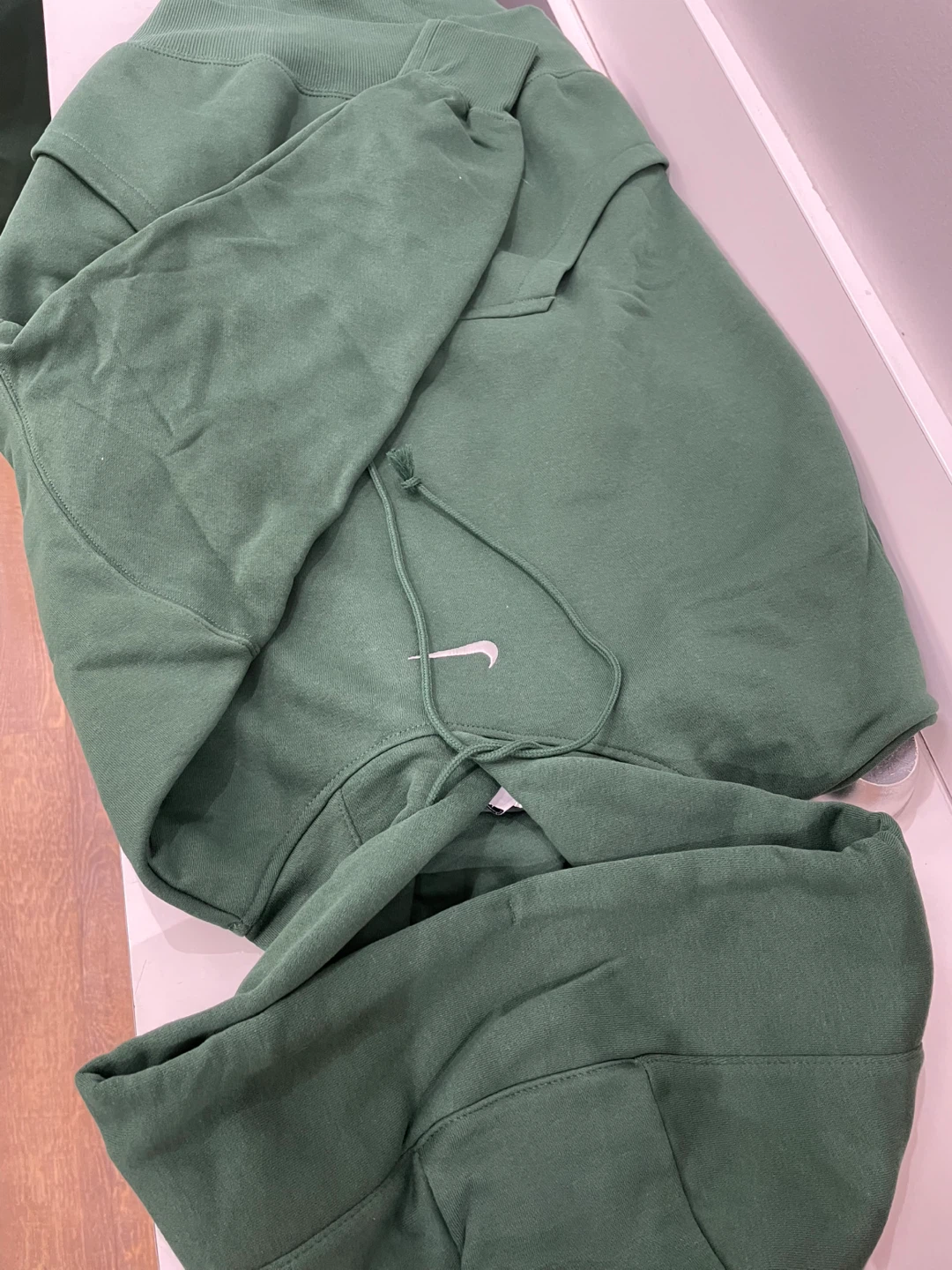 Nike Green Hoodie and Sweatpants Set
