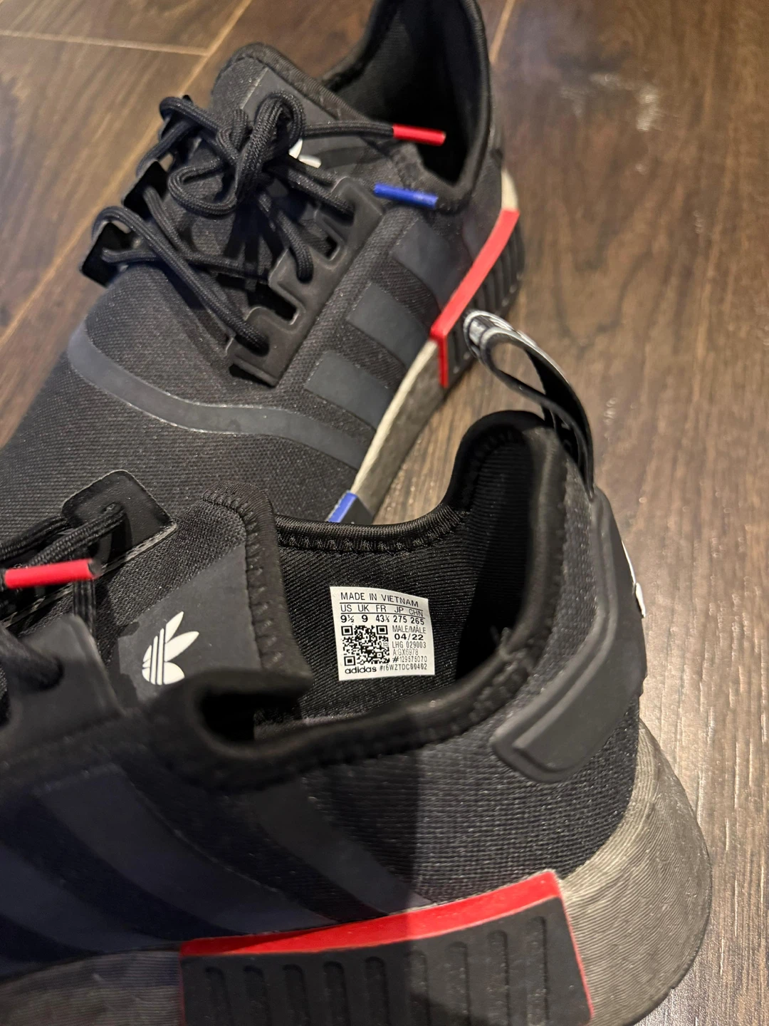 Adidas NMD_R1 Shoes Black Red Blue Size 10 - photo 5