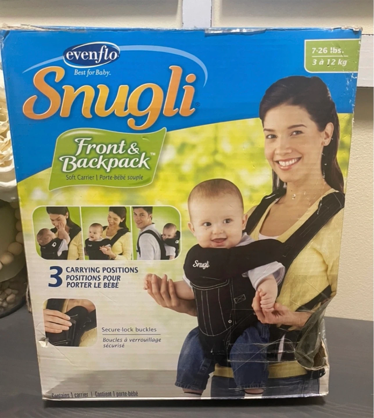 Evenflo Snugli Front & Backpack Soft Baby Carrier