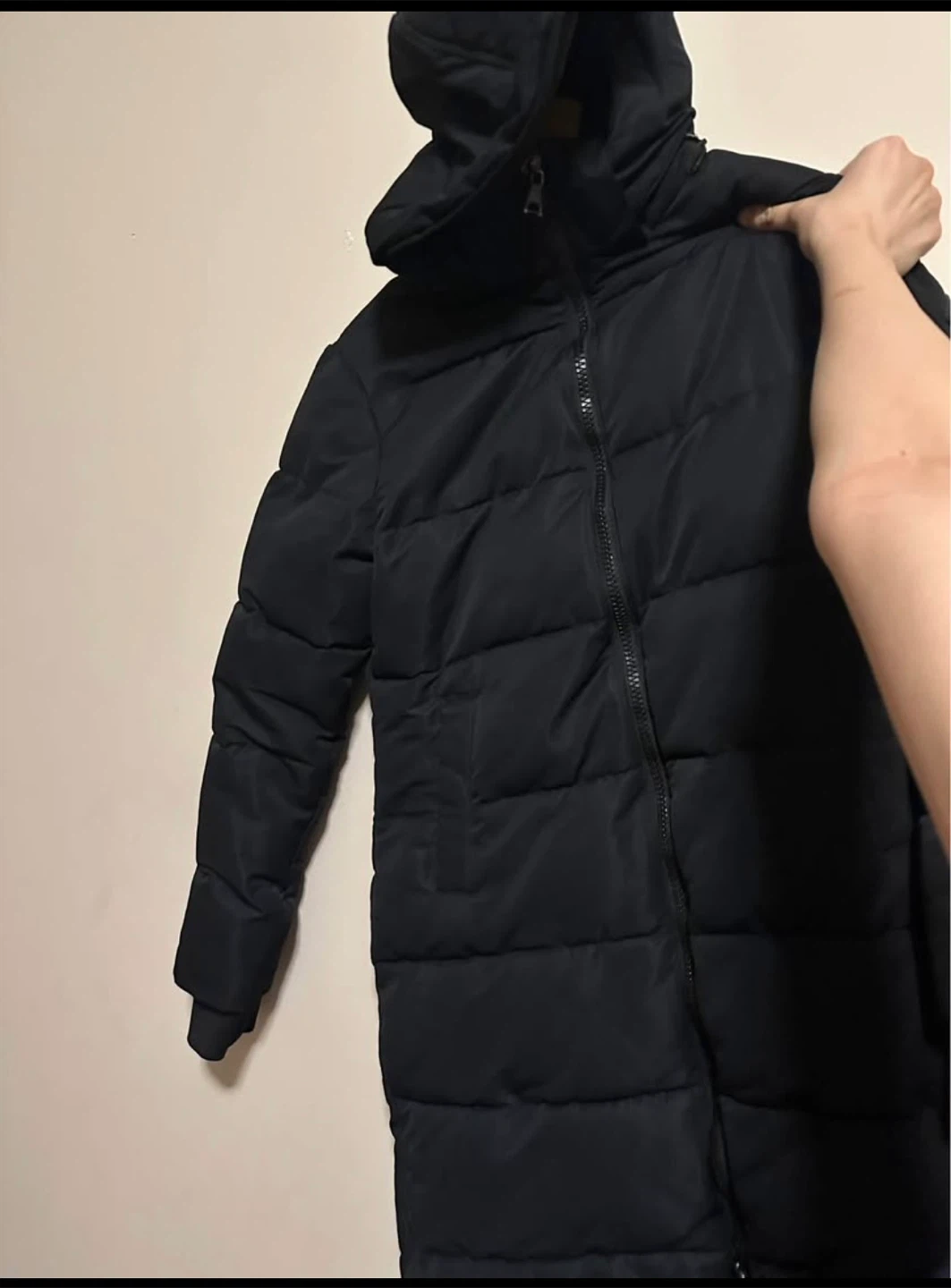 Alpine North Women's Long Puffer Parka - Black - Size S