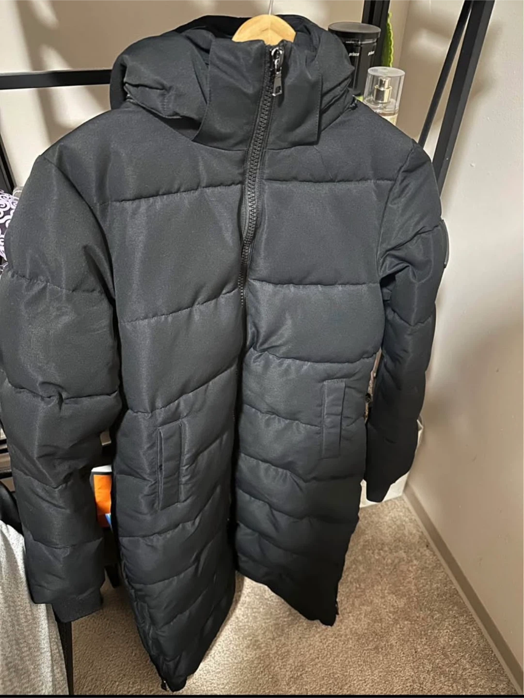 Alpine North Women's Long Puffer Parka - Black - Size S - photo 2