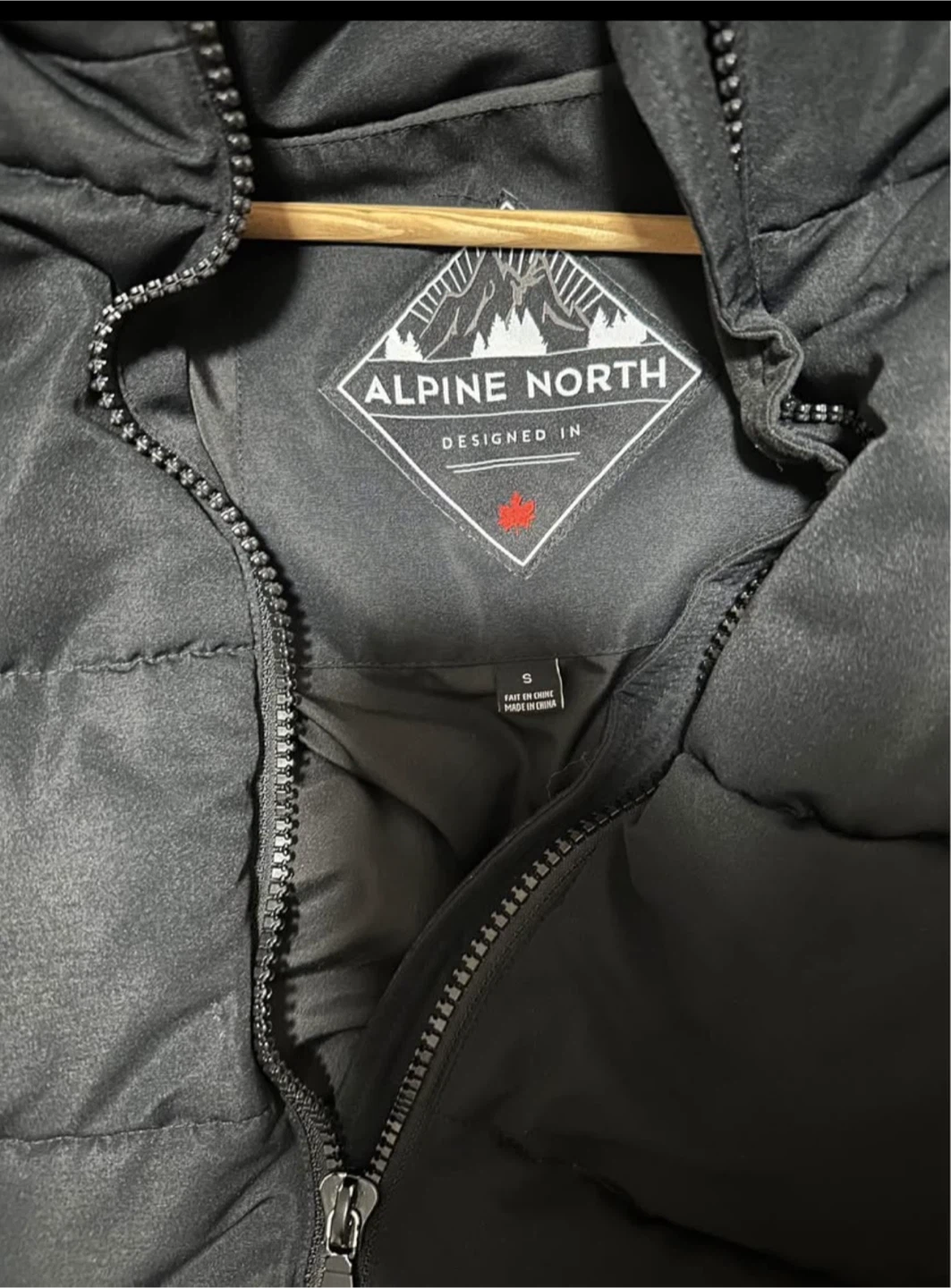 Alpine North Women's Long Puffer Parka - Black - Size S - photo 3