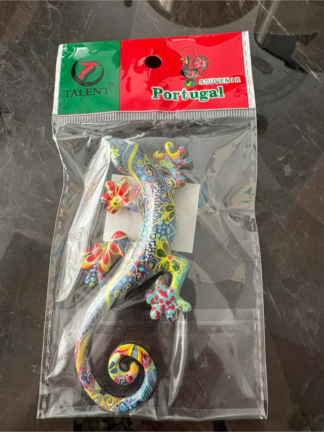 Portugal Souvenir Gecko Magnet - Praia da Rocha
