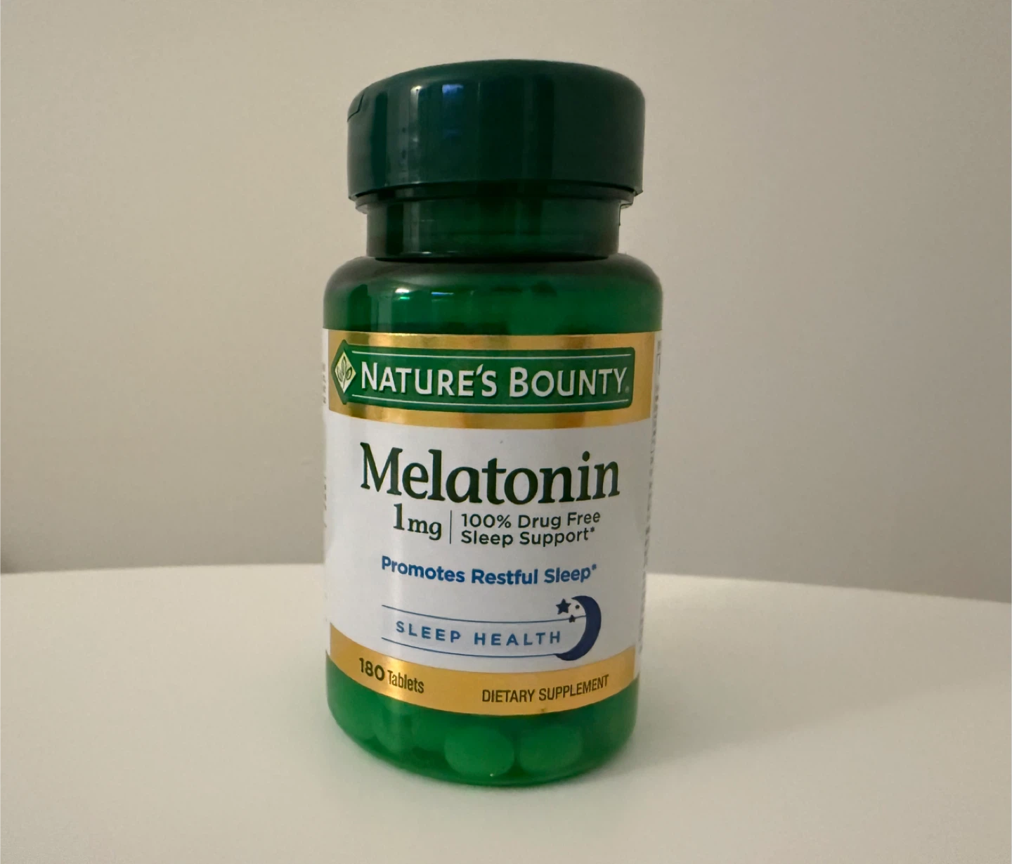 Nature's Bounty Melatonin 1mg, 180 Tablets - Sleep Support