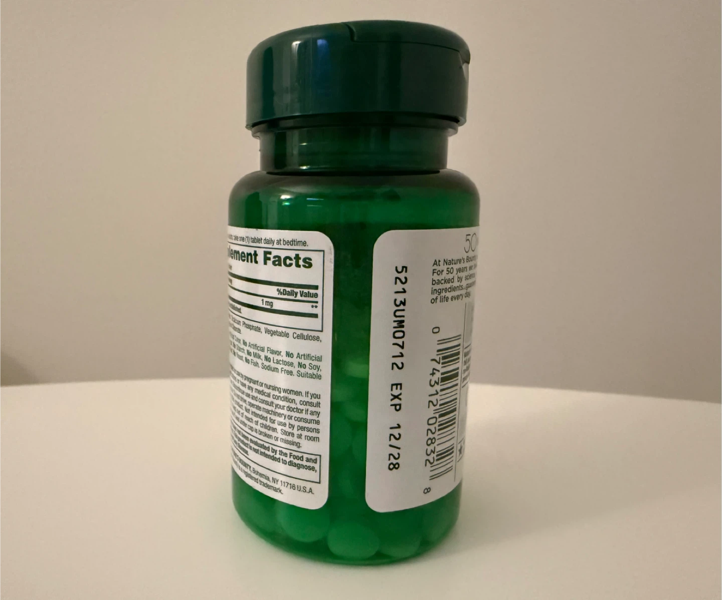 Nature's Bounty Melatonin 1mg, 180 Tablets - Sleep Support - photo 2
