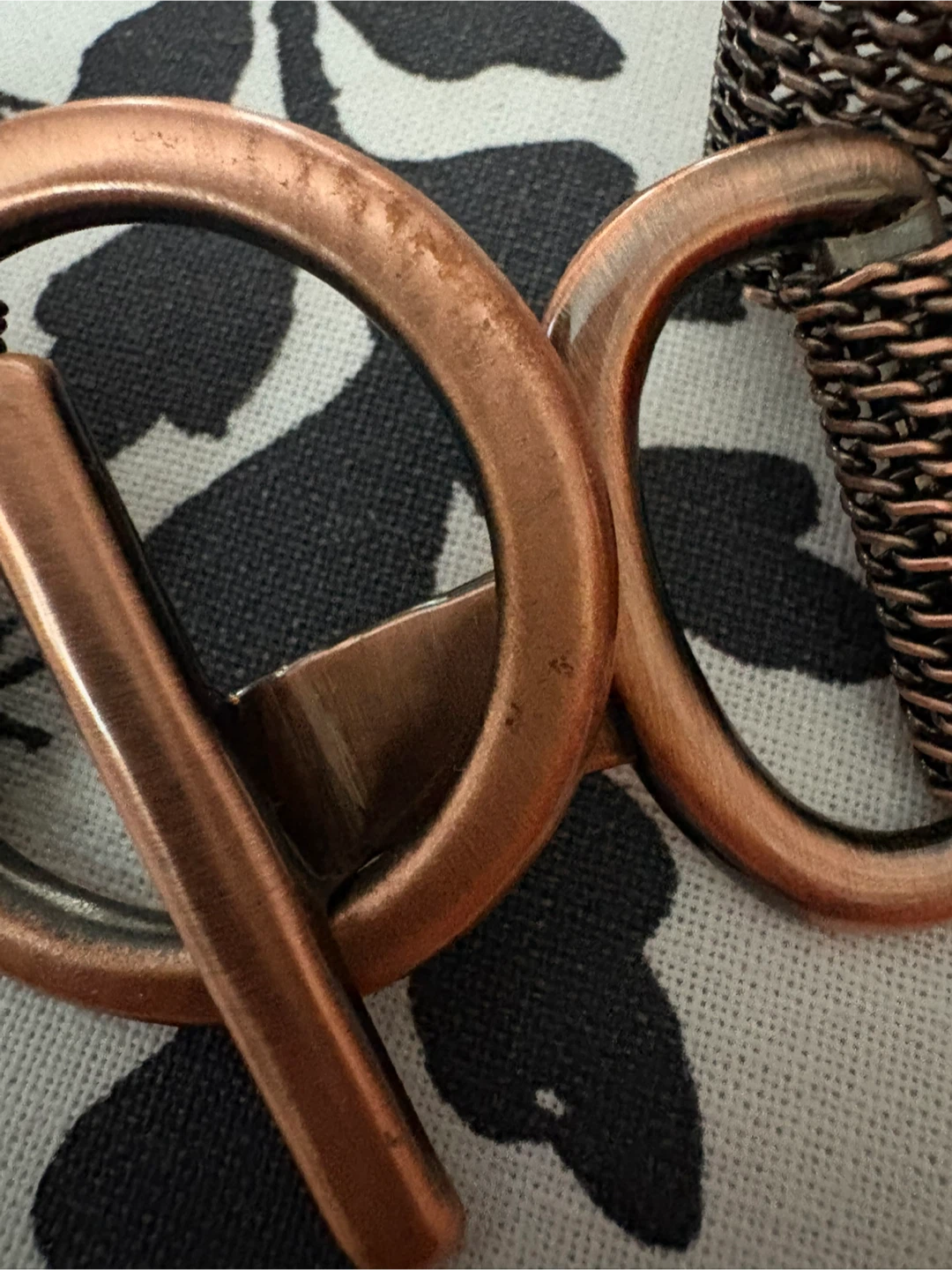 Copper Mesh Belt with Toggle Clasp - photo 3