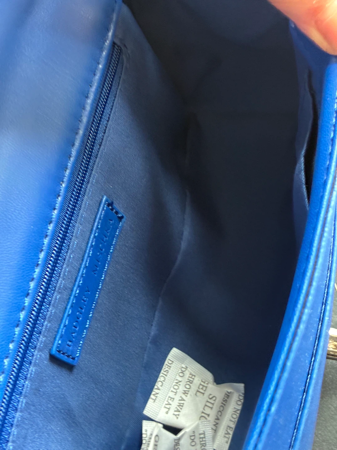 Blue Quilted Chain Shoulder Bag - photo 5