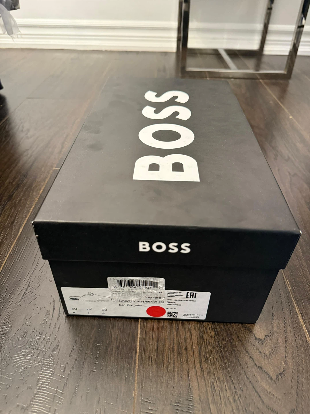 Brand new BOSS Black Suede Fur Lined Slippers - Size 41 - photo 5