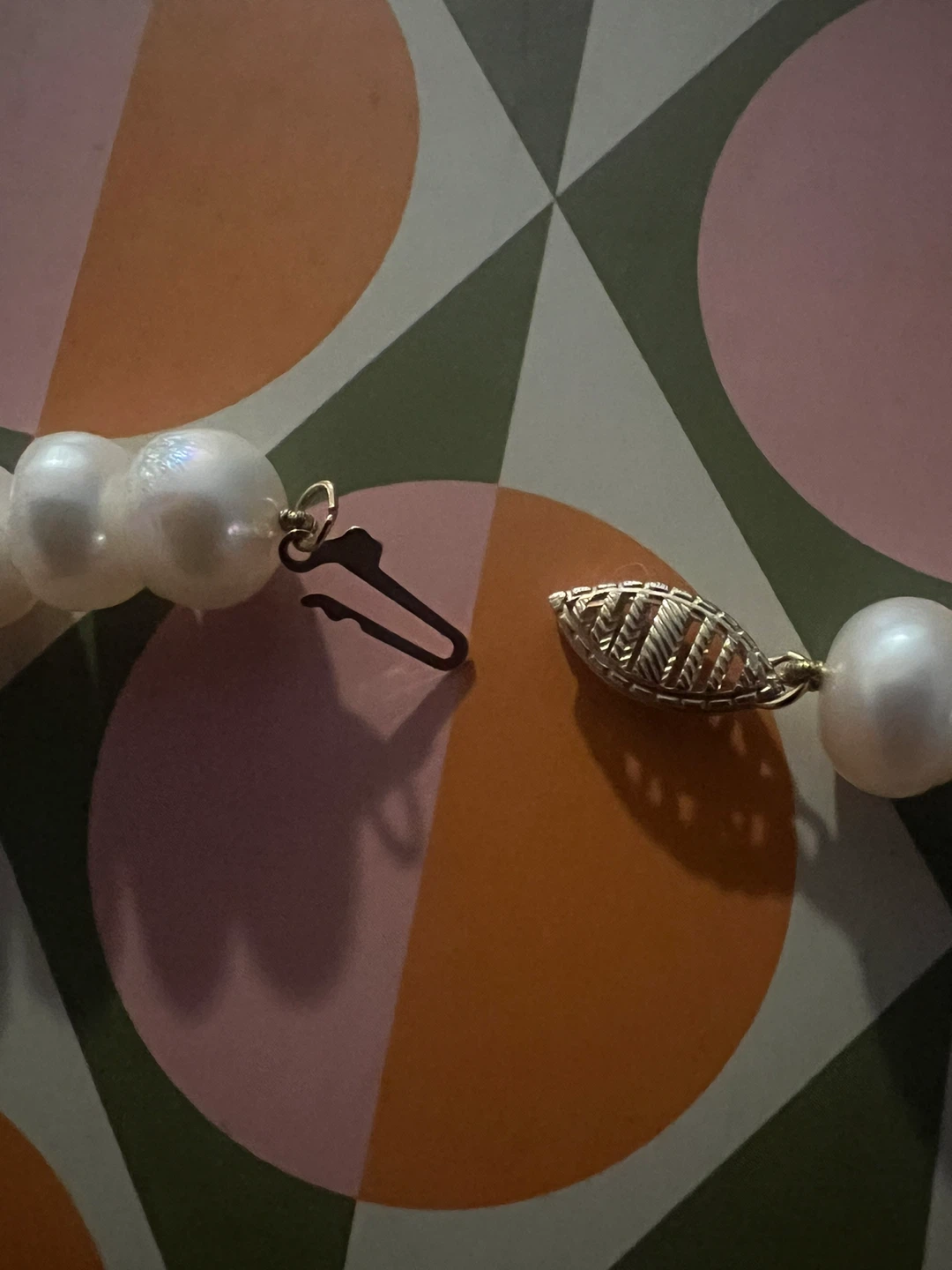 Pearl Necklace with 14 k Gold Clasp - photo 3