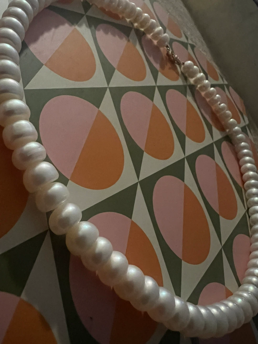 Pearl Necklace with 14 k Gold Clasp