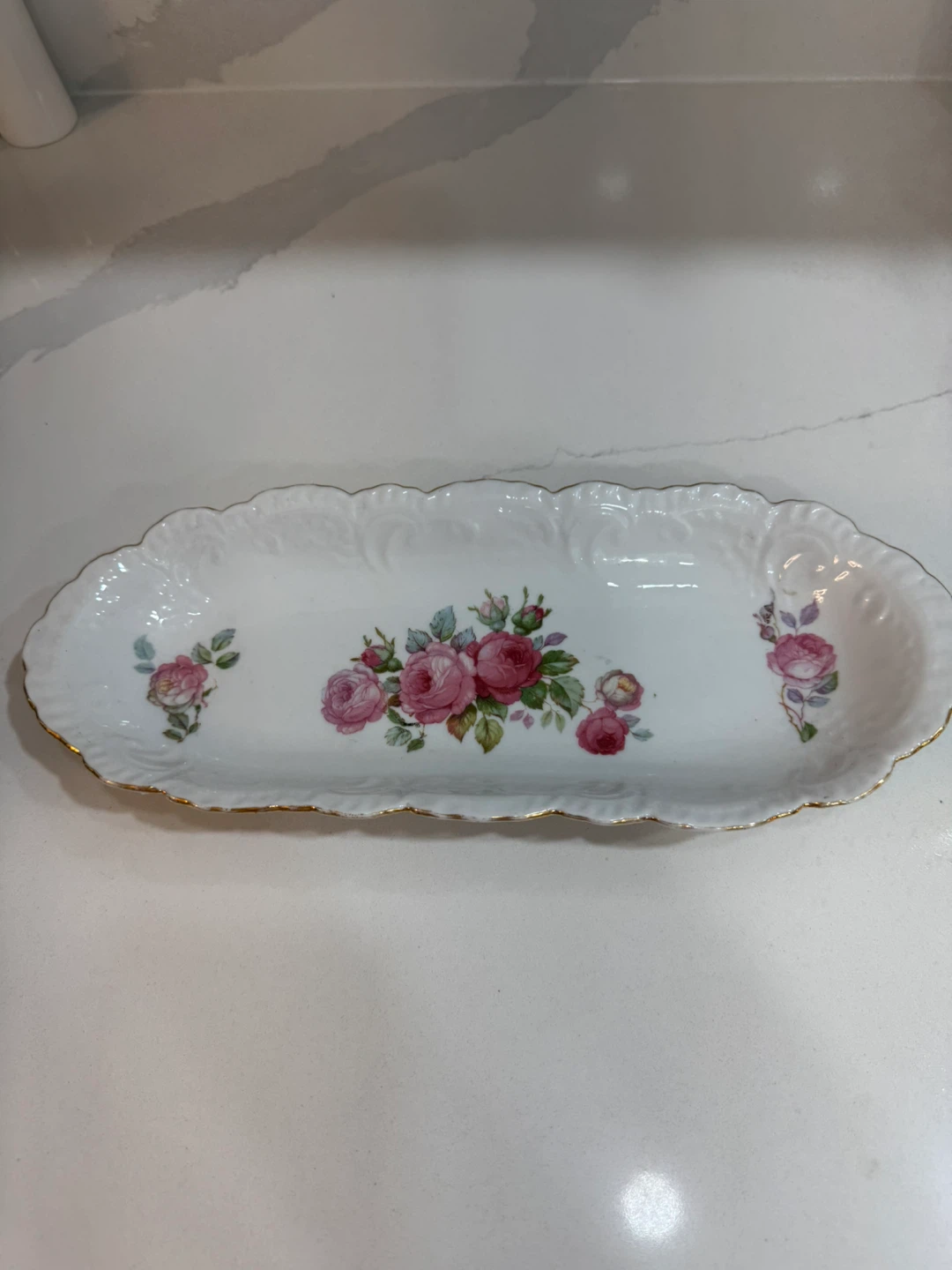 Vintage Floral Serving Tray