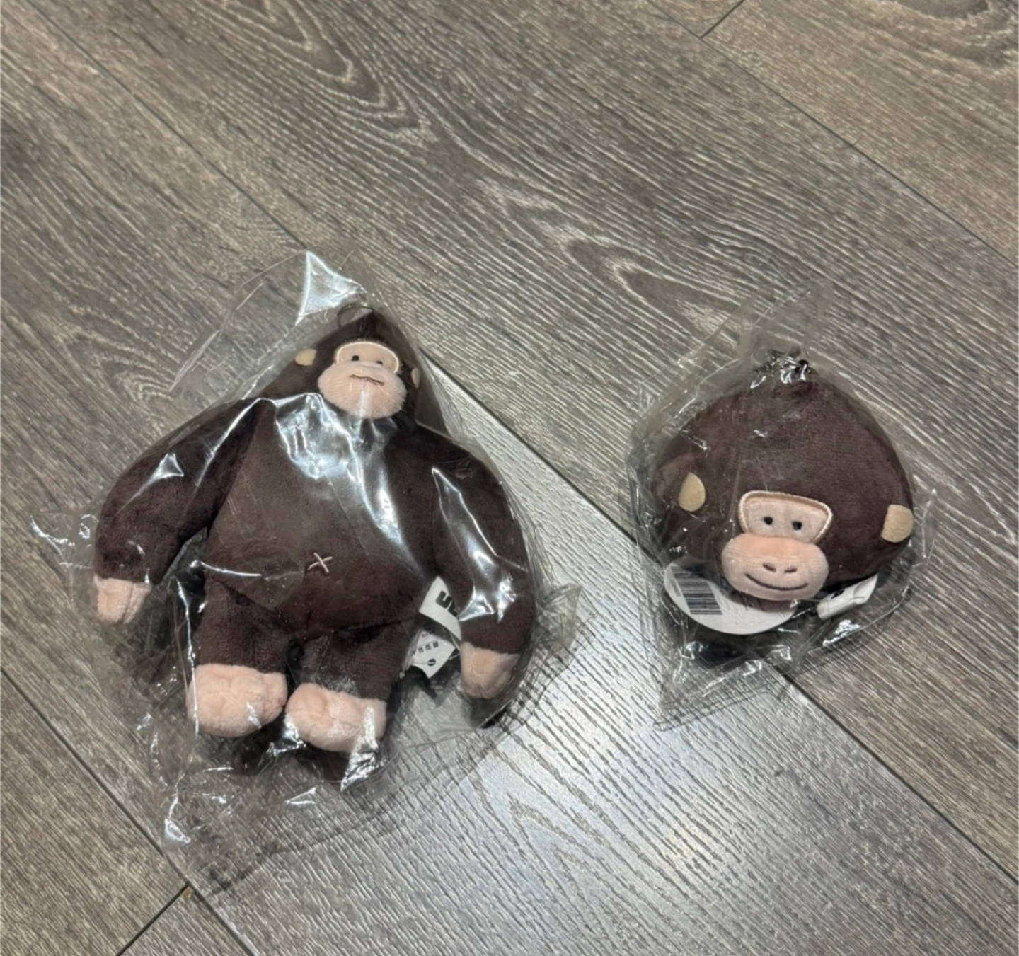 Two gorilla Plush Toys