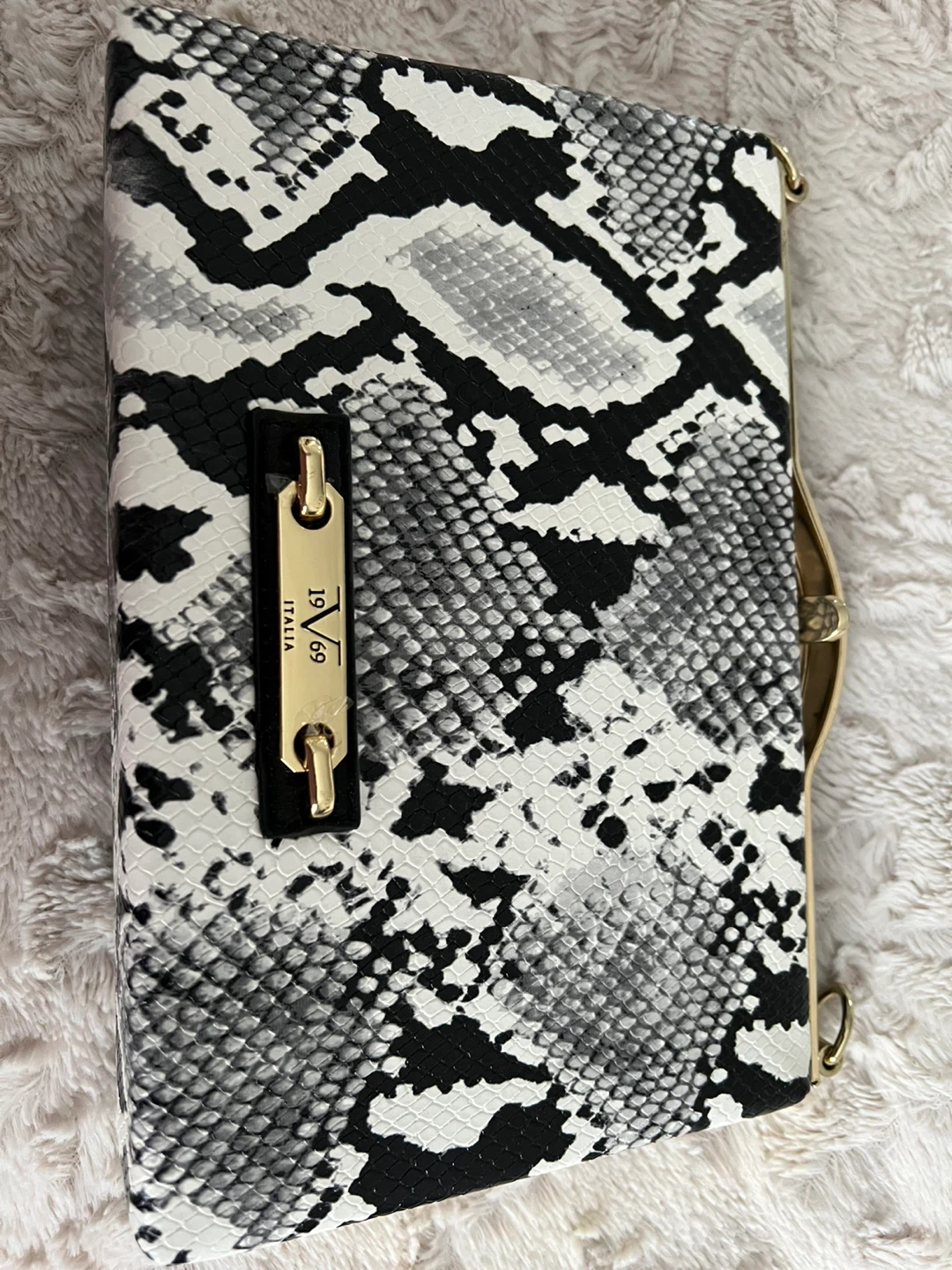 Valentino 19V69 Italia Snake Print Clutch Bag with Dust Bag