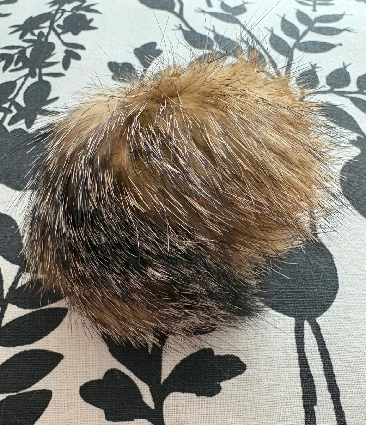 Real Mink Fur Fluffy Pom Pom Keychain