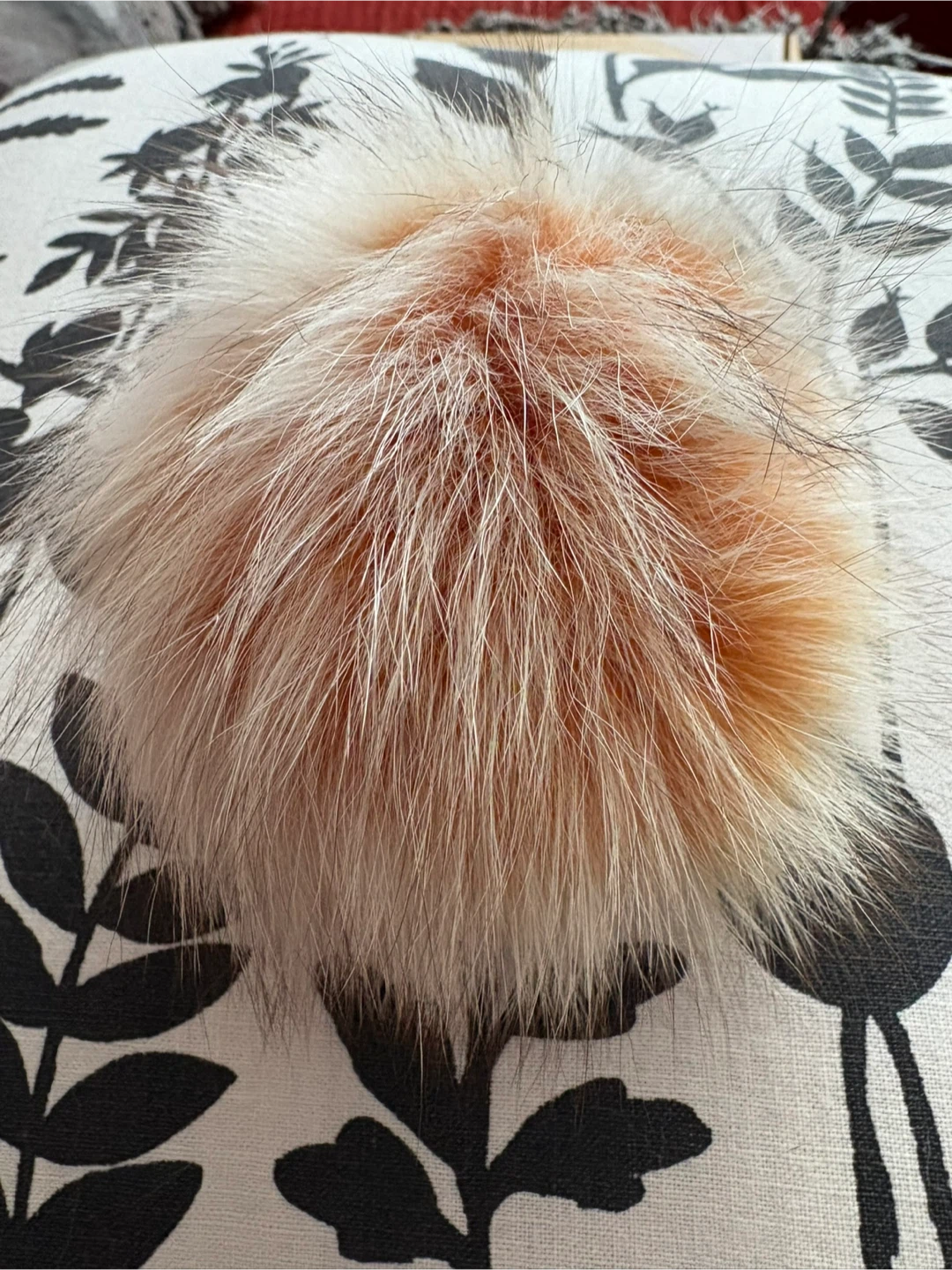 Real Fur Pom Pom Keychain