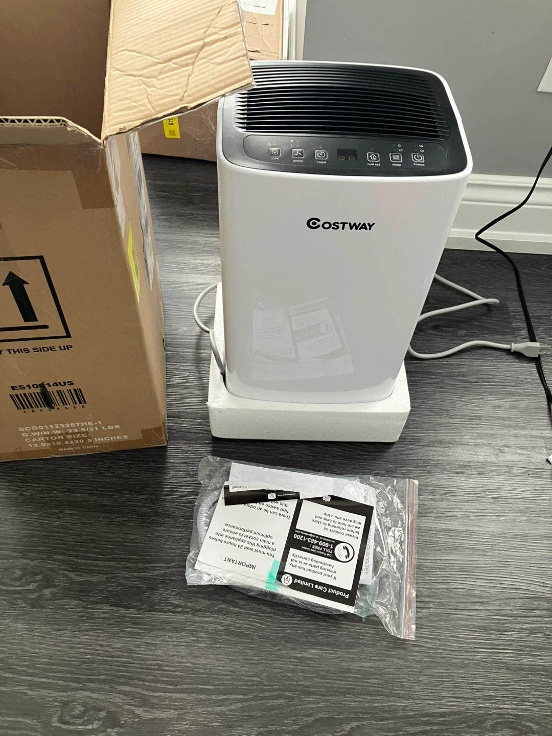 Costway Dehumidifier ES10014US/OL12D-D023A