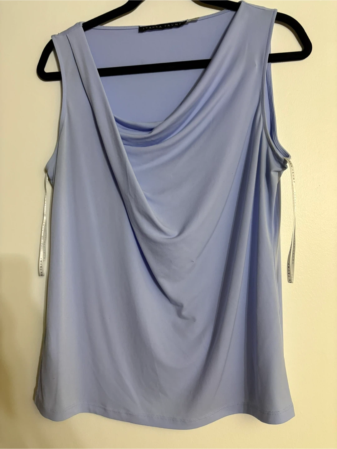 Ivanka Trump Sleeveless Cowl Neck Top - Medium