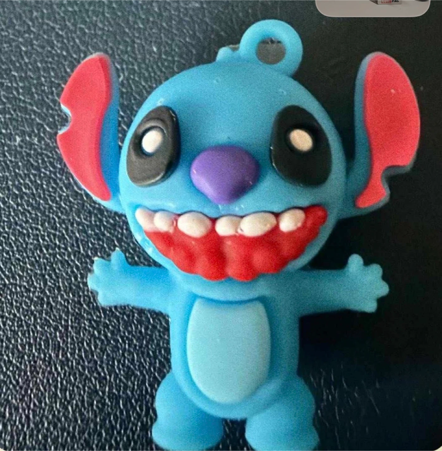 Blue Stitch Character Keychain Charm