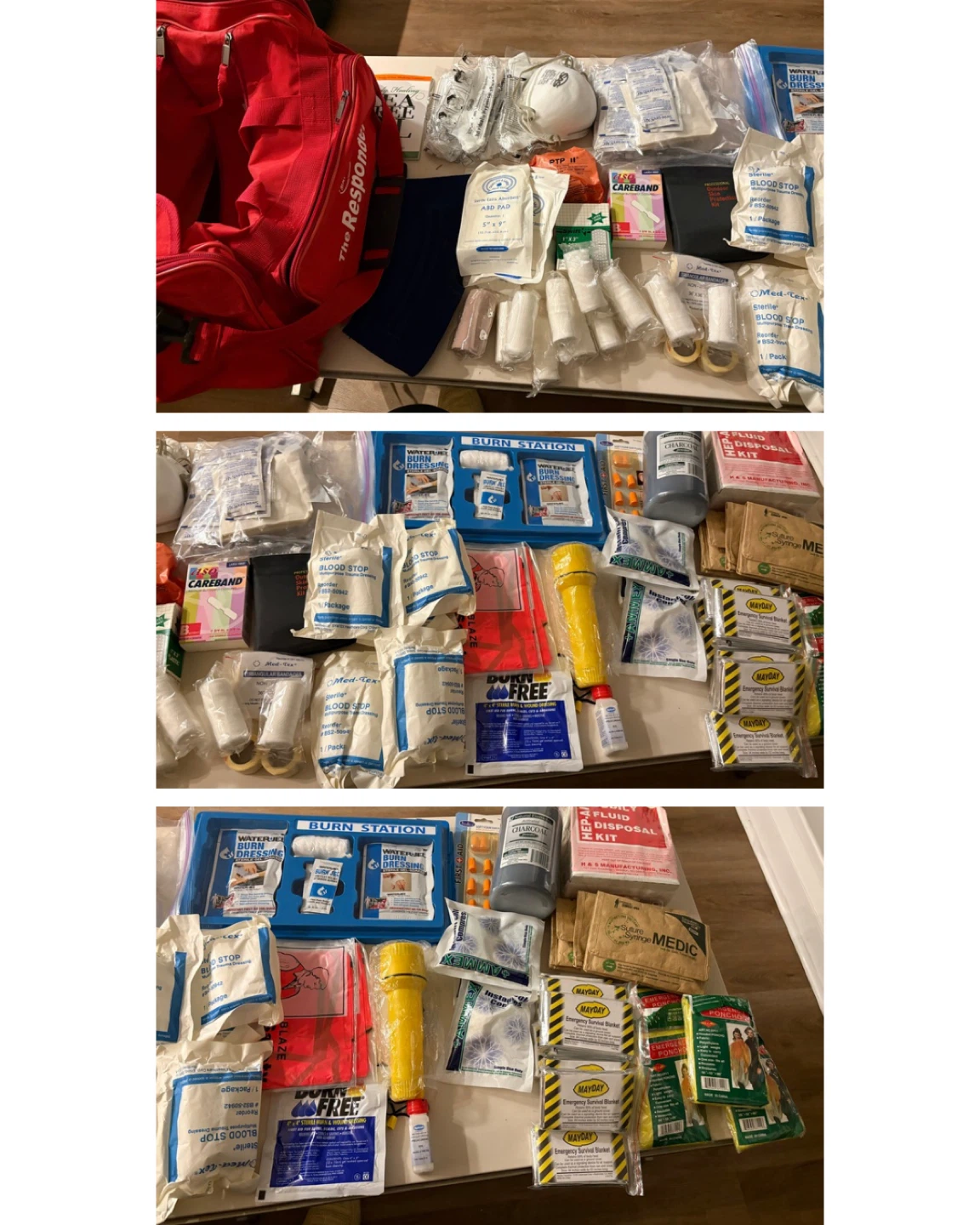 Emergency / First Aid Supply Bundle – Large Prepper & Safety Kit