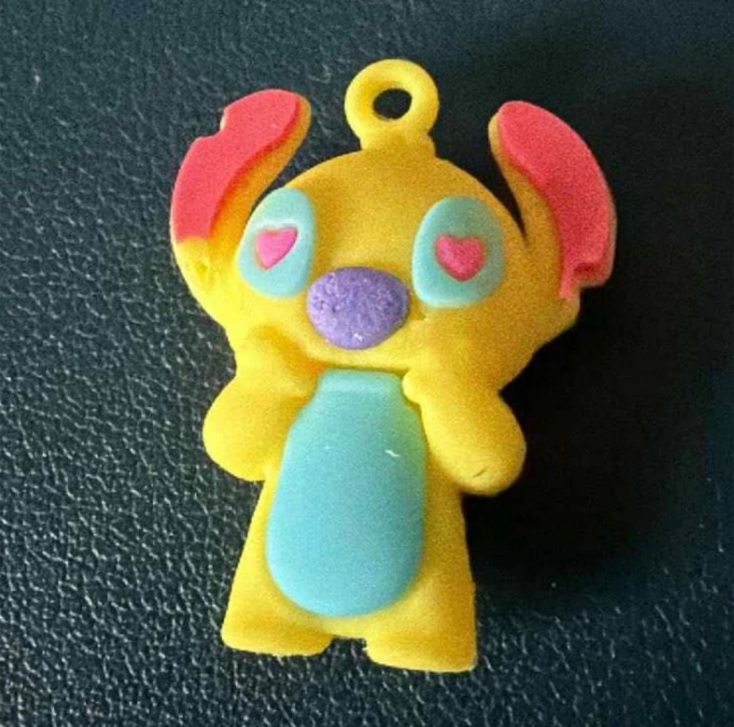 Yellow Stitch Charm Keychain Pendant