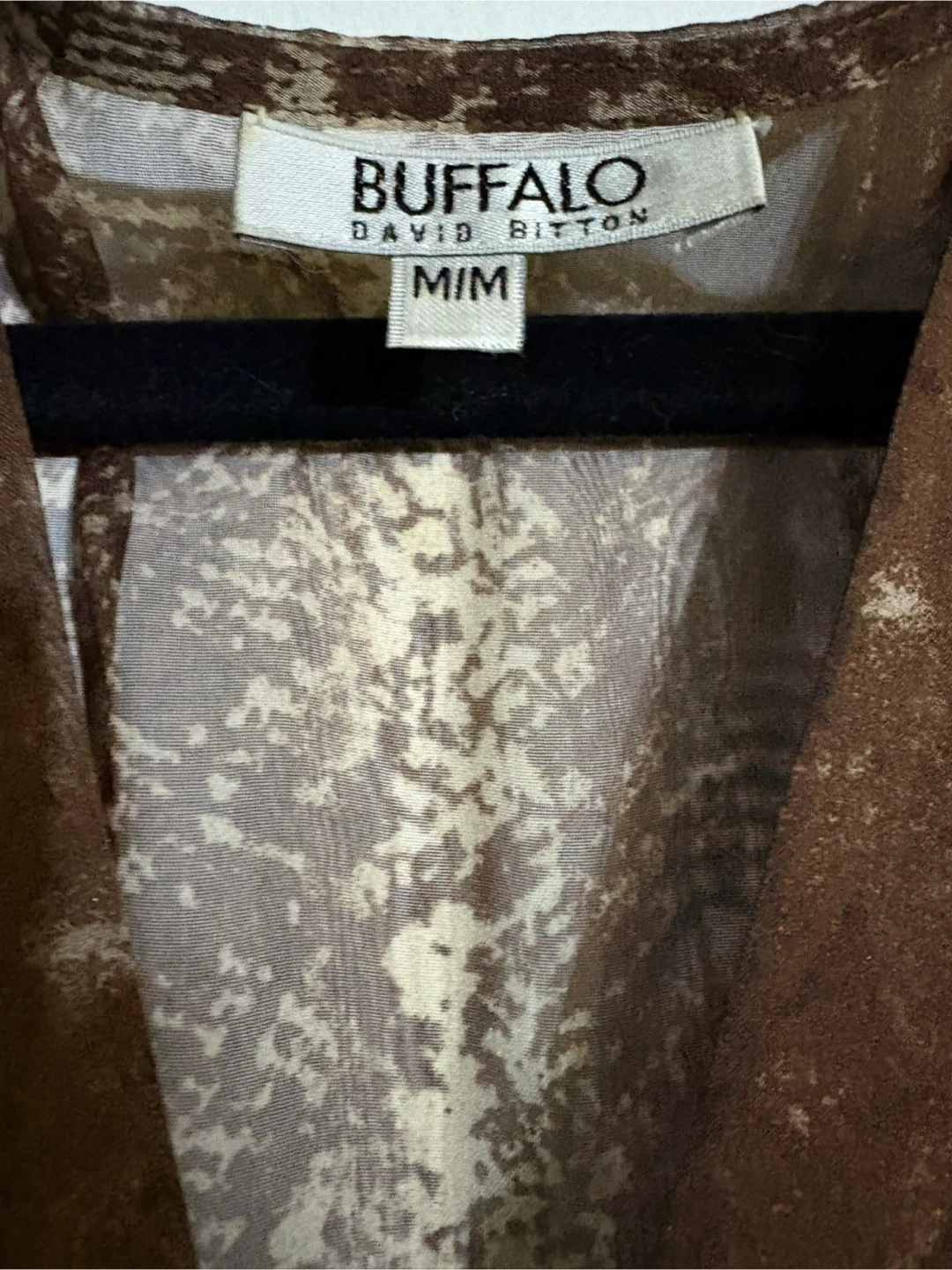 Buffalo David Bitton Women's Snake Print Cold Shoulder Top M/M - photo 2