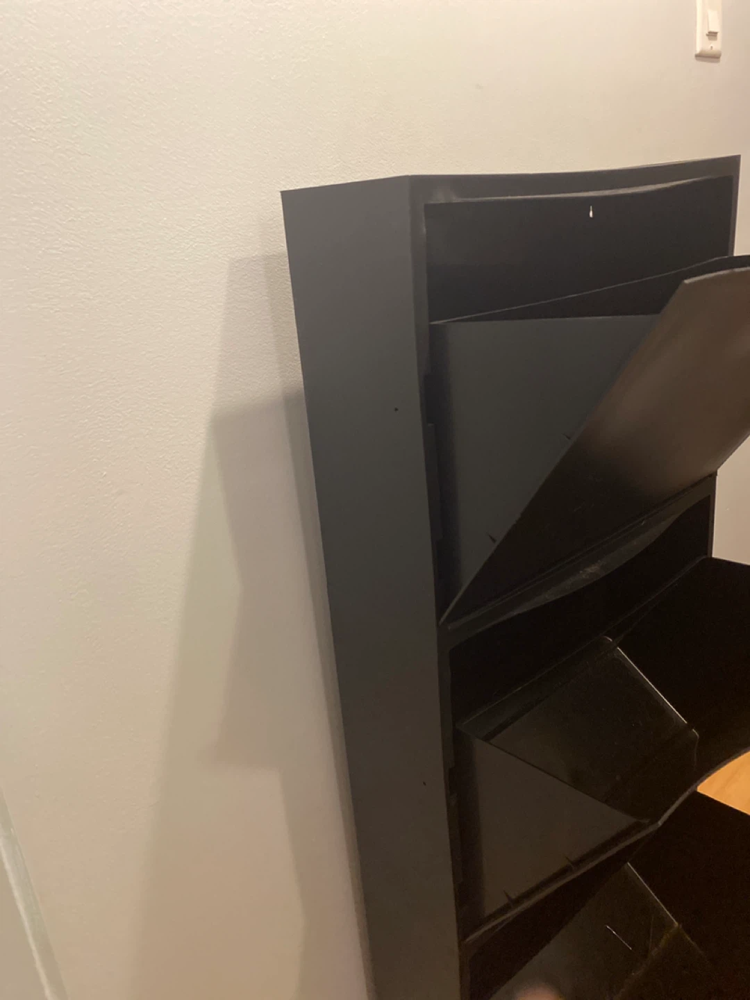 Black 3-Tier Shoe Rack Organizer - photo 3