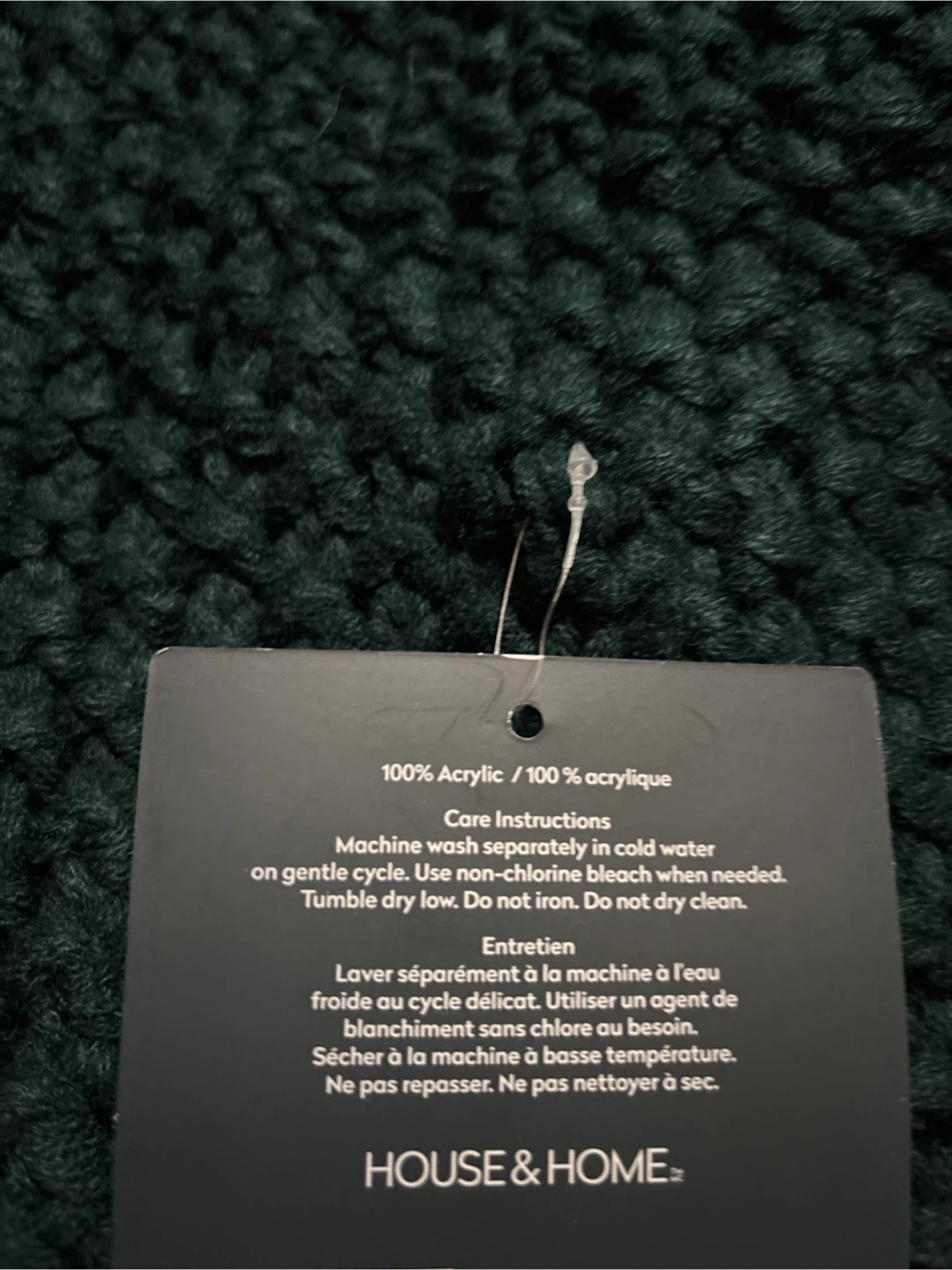 HOUSE & HOME Chunky Knit Throw - photo 3