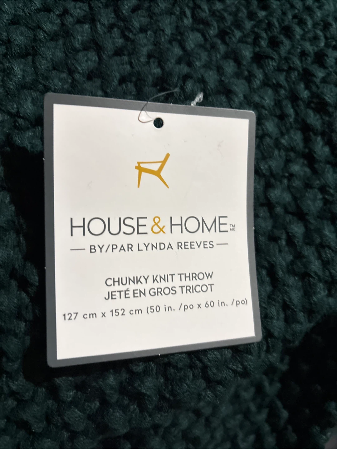 HOUSE & HOME Chunky Knit Throw - photo 2
